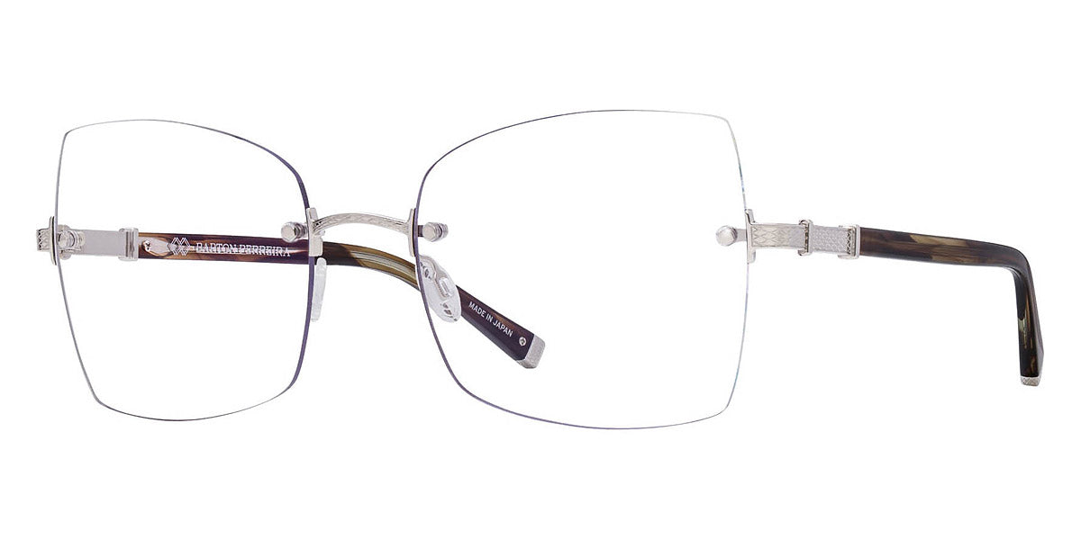 Barton Perreira® Jolene BPR OP Jolene 5505 55 - Sulcata Tortoise/Silver Eyeglasses