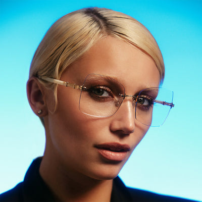 Barton Perreira® Jolene BPR OP Jolene 5503 55 - Tusk/Gold Eyeglasses