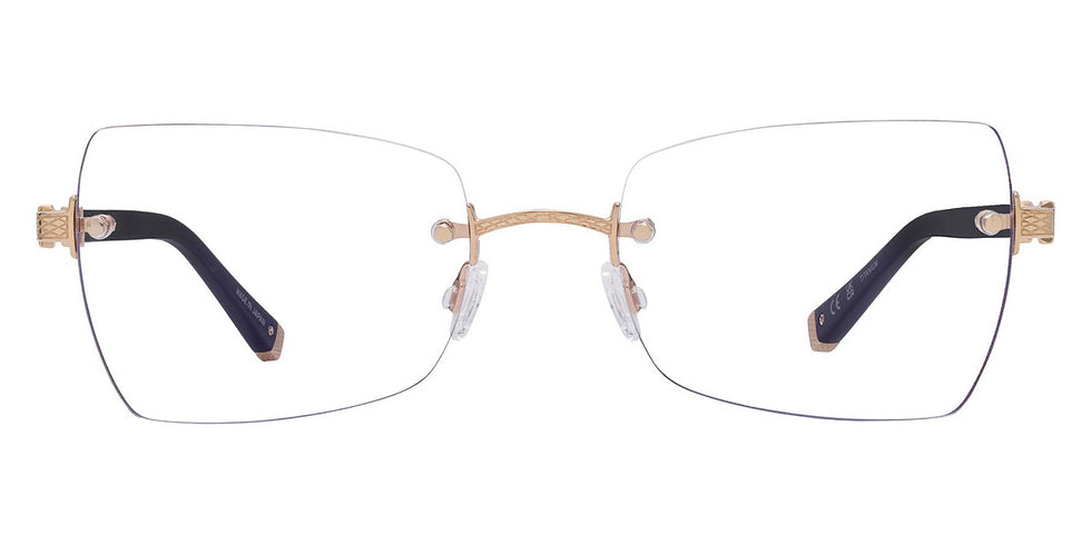 Barton Perreira® Kiki BPR OP Kiki 5301 53 - Black/Gold Eyeglasses