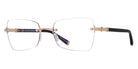 Barton Perreira® Kiki BPR OP Kiki 5301 53 - Black/Gold Eyeglasses