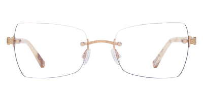 Barton Perreira® Kiki BPR OP Kiki 5303 53 - Tusk/Gold Eyeglasses