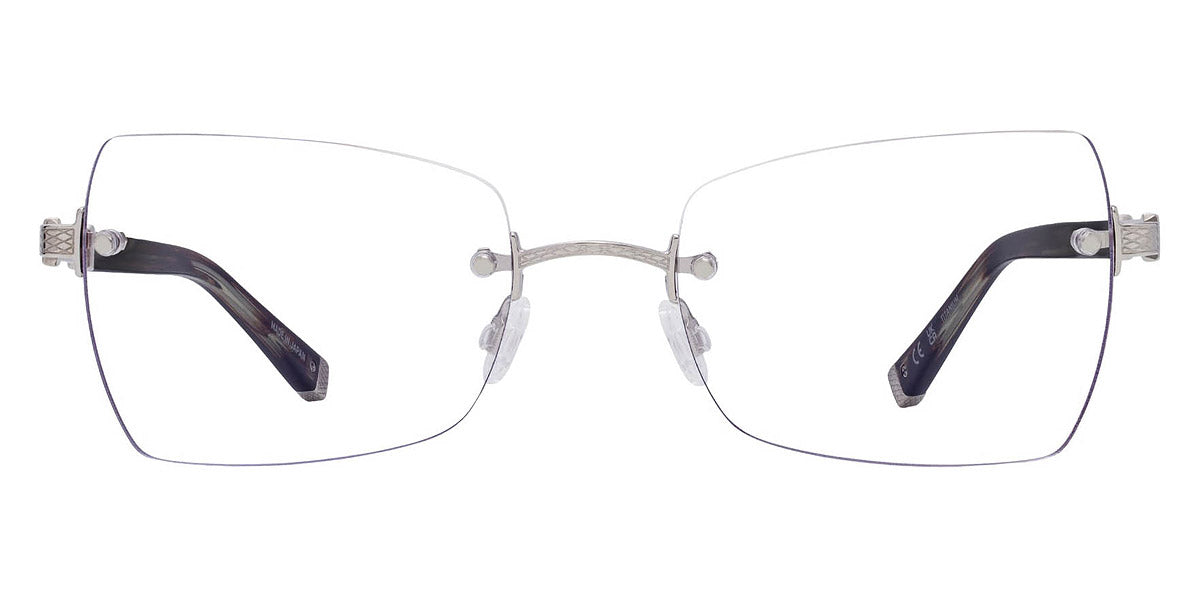 Barton Perreira® Kiki BPR OP Kiki 5305 53 - Sulcata Tortoise/Silver Eyeglasses