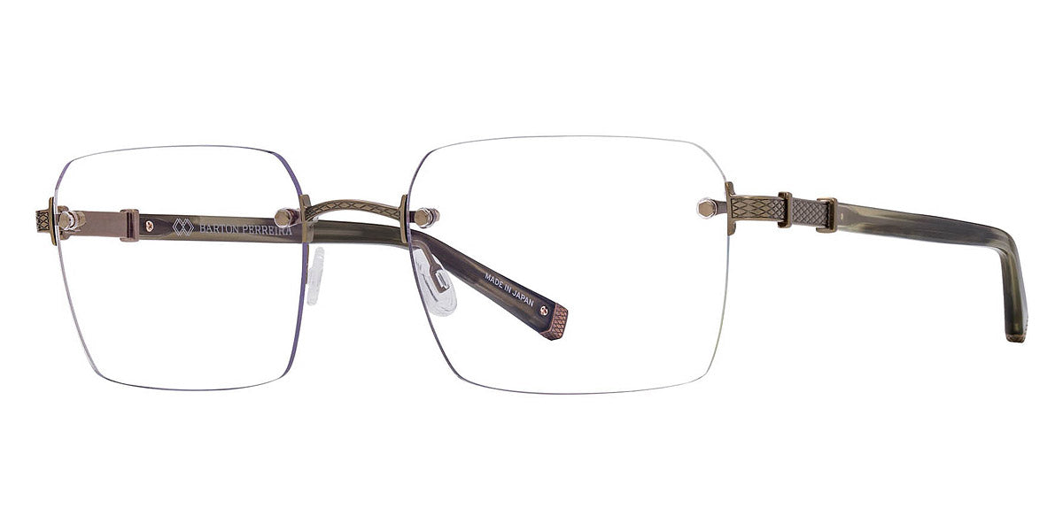 Barton Perreira® Tom BPR OP Tom 5403 54 - Rebel Salute/Antique Gold Eyeglassses