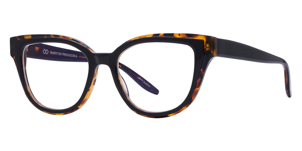 Barton Perreira® Welch BPR OP Welch 5101 51 - Black Amber Tortoise Eyeglasses