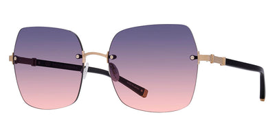 Barton Perreira® Angie BPR SU Angie 6101 61 - Black/Gold / Dusk Sunset Gradient AR Sunglasses