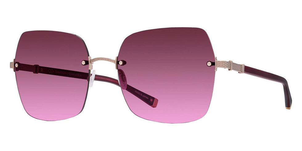 Barton Perreira® Angie BPR SU Angie 6104 61 - Oxblood/Rose Gold / Cedar Rose Gradient AR Sunglasses