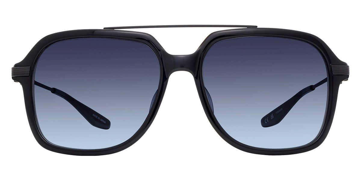 Barton Perreira® D.Ellis BPR SU D.Ellis D.EL5601K 56 - Black / Black Satin / Steel Blue (AR) Sunglasses