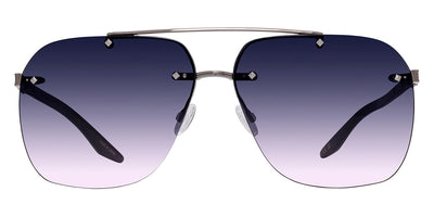 Barton Perreira® Daniel BPR SU Daniel 6501 64 - Gun Metal/Black / Arctic Gray Gradient AR Sunglasses