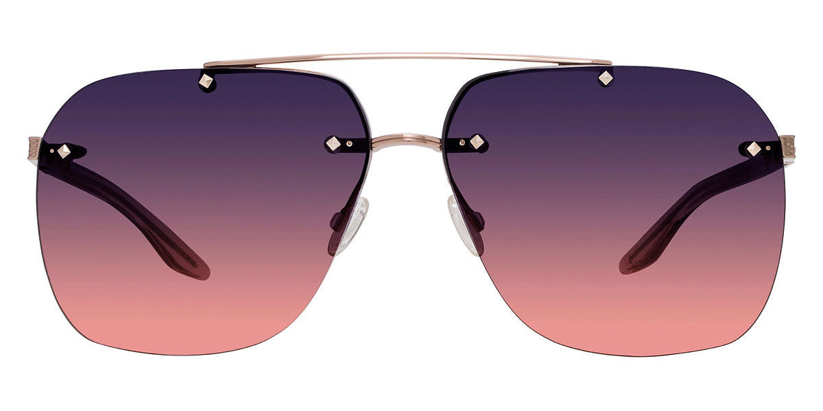 Barton Perreira® Daniel BPR SU Daniel 6505 64 - Rose Gold/Hush / Dusk Sunset Gradient AR Sunglasses