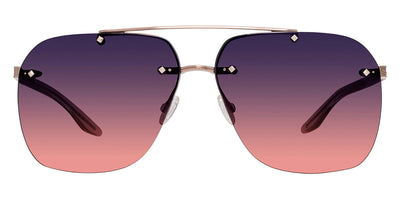 Barton Perreira® Daniel BPR SU Daniel 6505 64 - Rose Gold/Hush / Dusk Sunset Gradient AR Sunglasses
