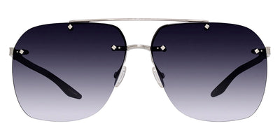 Barton Perreira® Daniel BPR SU Daniel 6506 64 - Silver/Matte Midnight / Graphite Blue Gradient AR Sunglasses