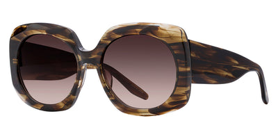 Barton Perreira® Delia BPR SU Delia 5702 53 - Sulcata Tortoise / Smokey Topaz AR Sunglasses