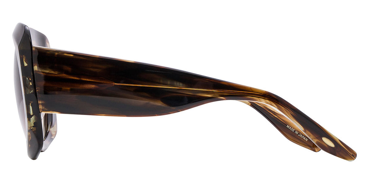 Barton Perreira® Delia BPR SU Delia 5702 53 - Sulcata Tortoise / Smokey Topaz AR Sunglasses