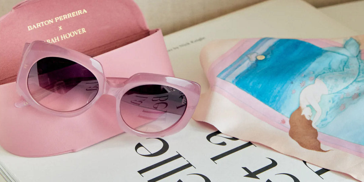 Barton Perreira® Delia BPR SU Delia 5704 53 - Magnolia / Ladies Night AR Sunglasses