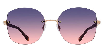 Barton Perreira® Gloria BPR SU Gloria 5801 58 - Black/Gold / Dusk Sunset Gradient AR Sunglasses