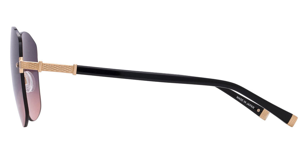 Barton Perreira® Gloria BPR SU Gloria 5801 58 - Black/Gold / Dusk Sunset Gradient AR Sunglasses