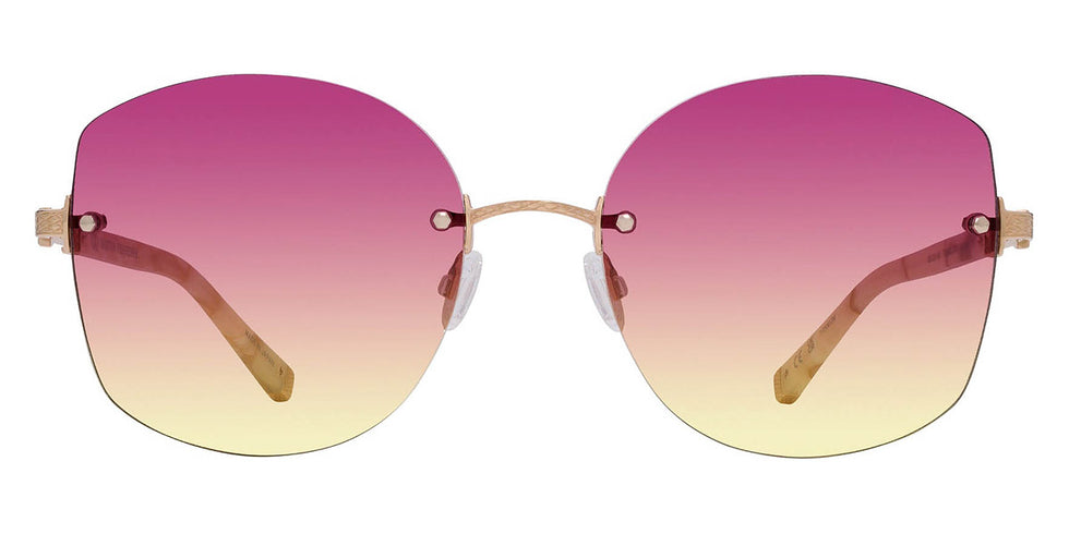Barton Perreira® Gloria BPR SU Gloria 5803 58 - Tusk/Gold / Sun Kissed Gradient AR Sunglasses