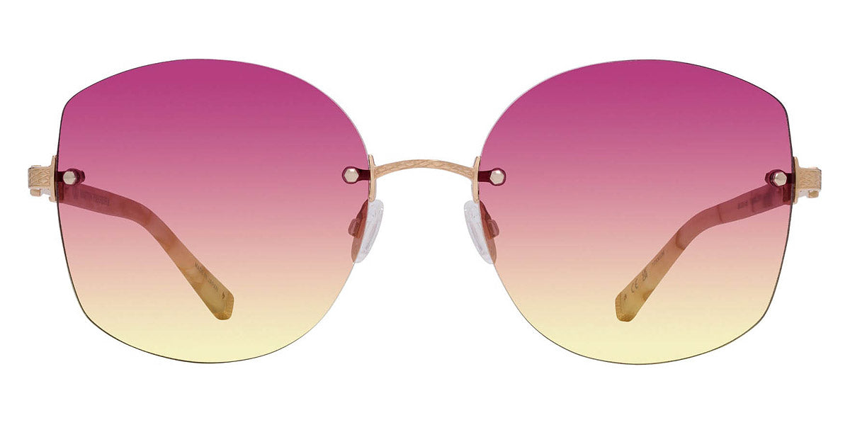 Barton Perreira® Gloria BPR SU Gloria 5803 58 - Tusk/Gold / Sun Kissed Gradient AR Sunglasses