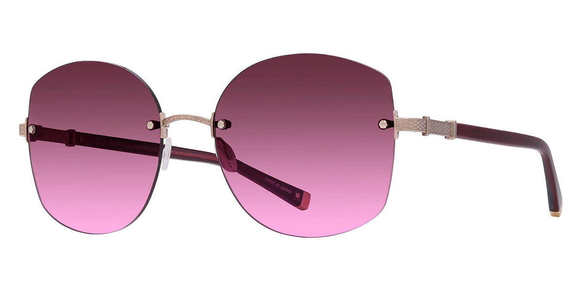 Barton Perreira® Gloria BPR SU Gloria 5804 58 - Oxblood/Rose Gold / Cedar Rose Gradient AR Sunglasses