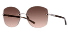 Barton Perreira® Gloria BPR SU Gloria 5805 58 - Sulcata Tortoise/Silver / Whiskey Gradient AR Sunglasses