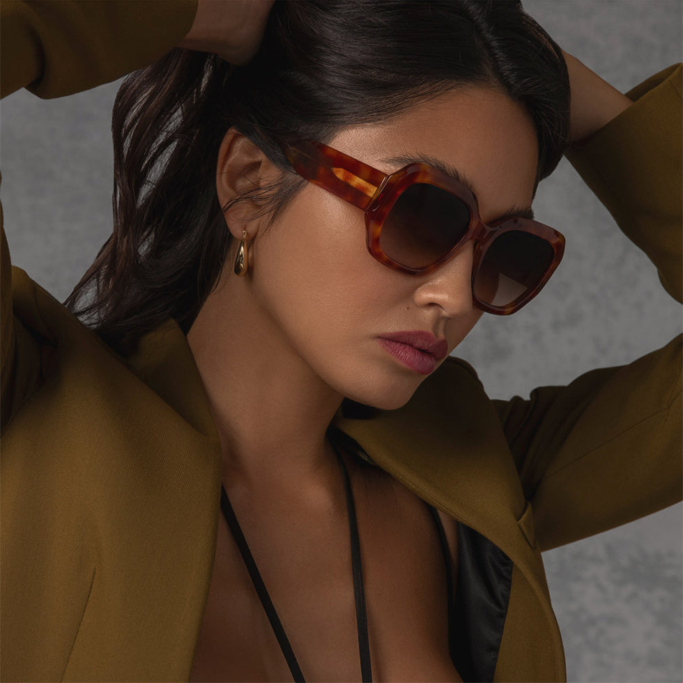Barton Perreira® Jagger BPR SU Jagger 5405 54 - Tusk / Smokey Topaz AR Sunglasses