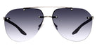 Barton Perreira® Jean BPR SU Jean 6402 63 - Pewter/Matte Gray Matter / Graphite Blue Gradient AR Sunglasses