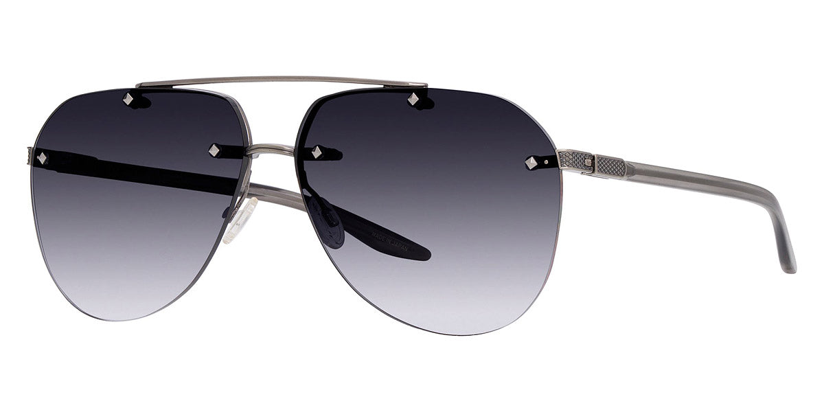 Barton Perreira® Jean BPR SU Jean 6402 63 - Pewter/Matte Gray Matter / Graphite Blue Gradient AR Sunglasses