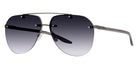 Barton Perreira® Jean BPR SU Jean 6402 63 - Pewter/Matte Gray Matter / Graphite Blue Gradient AR Sunglasses