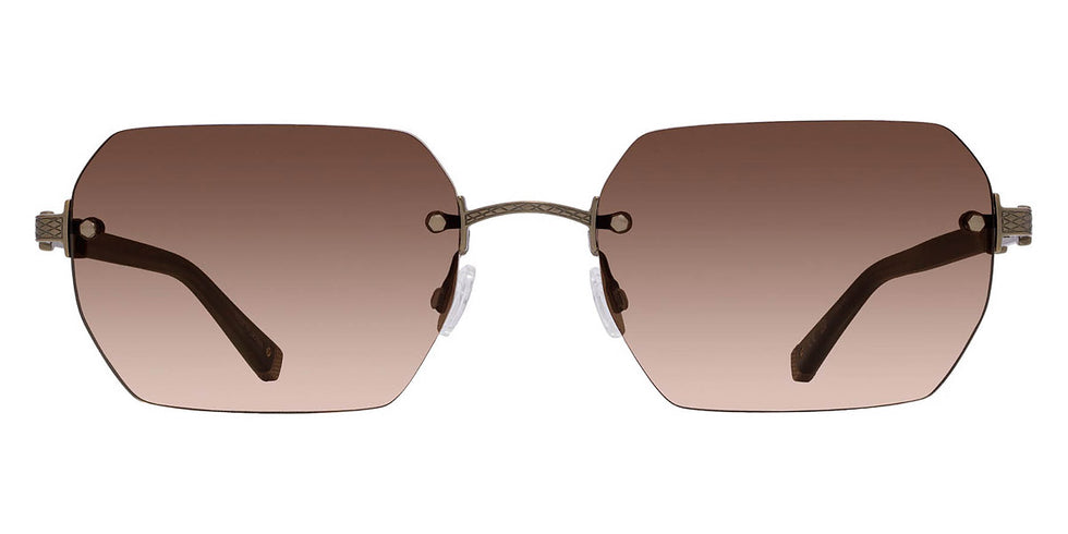 Barton Perreira® Jude BPR SU Jude 5703 56 - Rebel Salute/Antique Gold / Whiskey Gradient AR Sunglasses