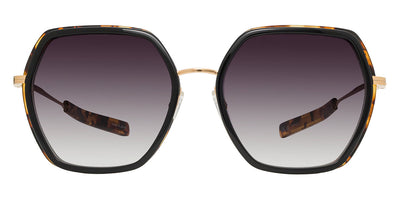 Barton Perreira® Pickford BPR SU Pickford 5801 58 - Black Amber Tortoise/Gold / Smolder AR Sunglasses