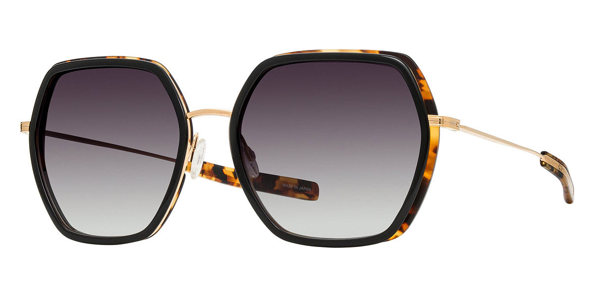 Barton Perreira® Pickford BPR SU Pickford 5801 58 - Black Amber Tortoise/Gold / Smolder AR Sunglasses