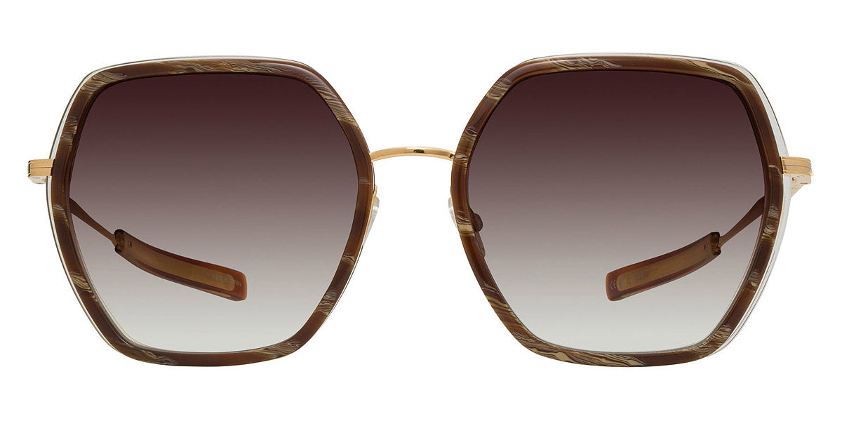 Barton Perreira® Pickford BPR SU Pickford 5802 58 - Horn Havana/Gold / Smokey Topaz AR Sunglasses