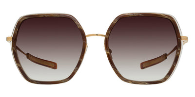 Barton Perreira® Pickford BPR SU Pickford 5802 58 - Horn Havana/Gold / Smokey Topaz AR Sunglasses