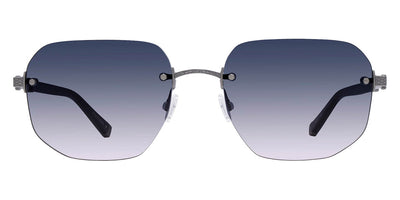 Barton Perreira® Quinn BPR SU Quinn 5801 58 - Black/Pewter / Arctic Gray Gradient AR Sunglasses