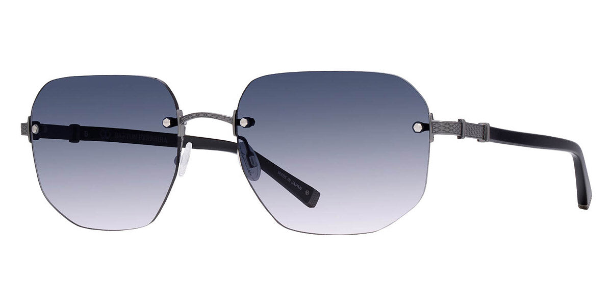 Barton Perreira® Quinn BPR SU Quinn 5801 58 - Black/Pewter / Arctic Gray Gradient AR Sunglasses