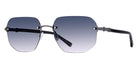 Barton Perreira® Quinn BPR SU Quinn 5801 58 - Black/Pewter / Arctic Gray Gradient AR Sunglasses