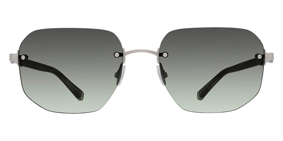 Barton Perreira® Quinn BPR SU Quinn 5803 58 - Sulcata Tortoise/Silver / Laurel Gradient AR Sunglasses