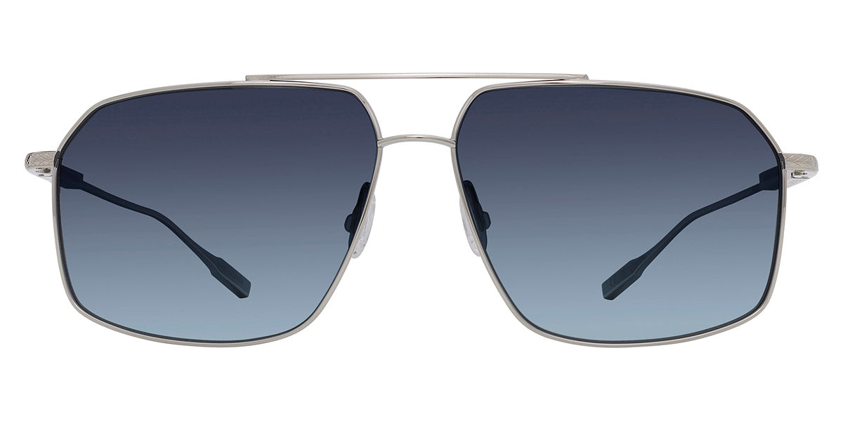 Barton Perreira® Renzo Sun BPR SU Renzo Sun RENZ6055K 60 - Silver / November Rain Polarized (AR) Sunglasses