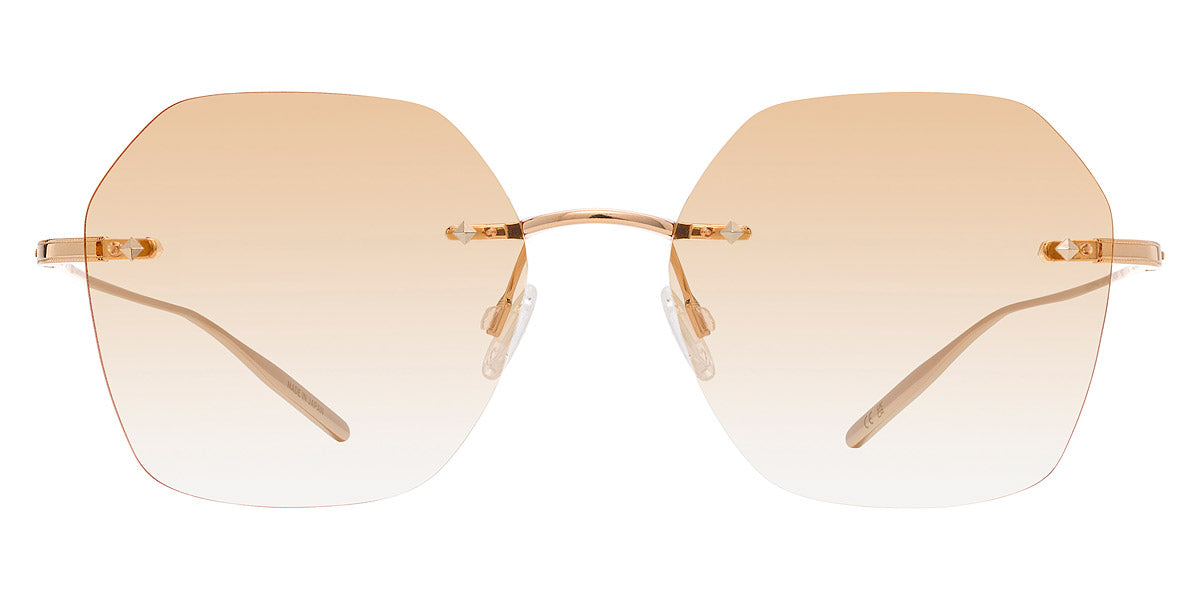 Barton Perreira® Rhonda BPR SU Rhonda RHON5201K 52 - Gold / Peach (AR) Sunglasses