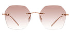 Barton Perreira® Rhonda BPR SU Rhonda RHON5202K 52 - Rose Gold / Chai (AR) Sunglasses