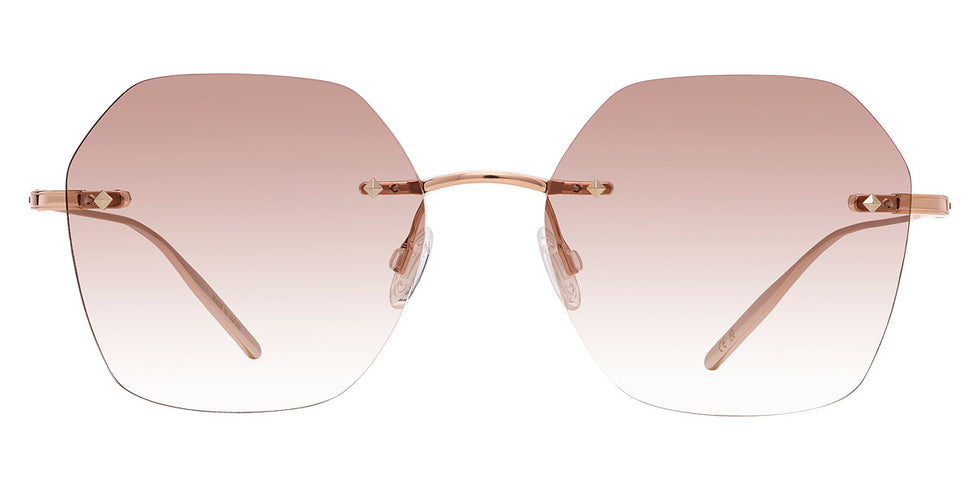 Barton Perreira® Rhonda BPR SU Rhonda RHON5202K 52 - Rose Gold / Chai (AR) Sunglasses
