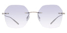 Barton Perreira® Rhonda BPR SU Rhonda RHON5203K 52 - Silver / Sky (AR) Sunglasses