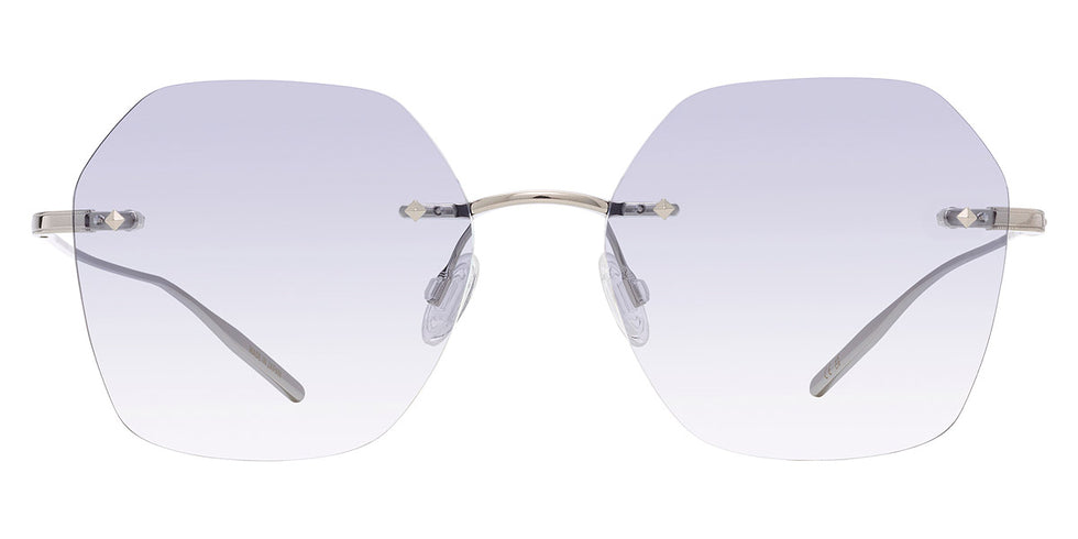 Barton Perreira® Rhonda BPR SU Rhonda RHON5203K 52 - Silver / Sky (AR) Sunglasses