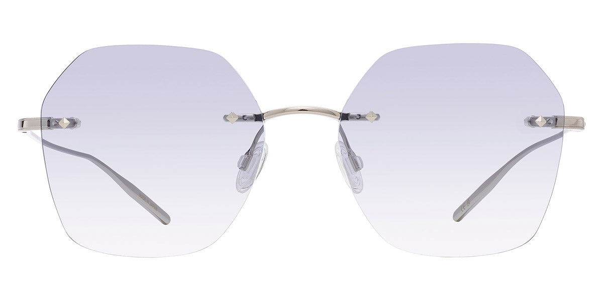 Barton Perreira® Rhonda BPR SU Rhonda RHON5203K 52 - Silver / Sky (AR) Sunglasses