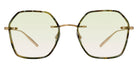 Barton Perreira® Rhonda Thinsert BPR SU Rhonda Thinsert RHON5002K 50 - Gold / Jamrock Tortoise / Mint (AR) Sunglasses