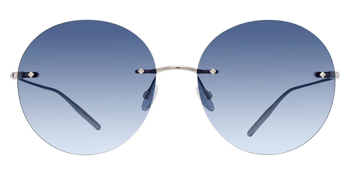 Barton Perreira® Rigby BPR SU Rigby RIGB6003K 60 - Silver / Blue Moon (AR) Sunglasses