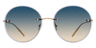 Barton Perreira® Rigby Thinsert BPR SU Rigby Thinsert RIGB5802K 58 - Gold / Blue Smoke / Horizon (AR) Sunglasses