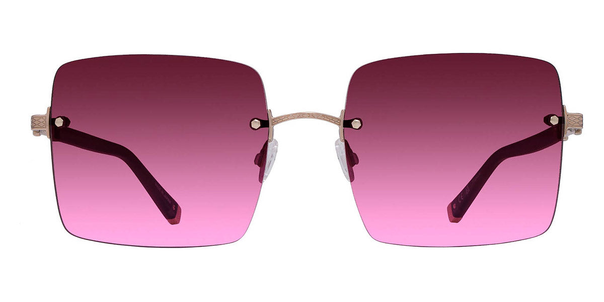 Barton Perreira® Roxanne BPR SU Roxanne 5904 59 - Oxblood/Rose Gold / Cedar Rose Gradient AR Sunglasses