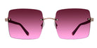 Barton Perreira® Roxanne BPR SU Roxanne 5904 59 - Oxblood/Rose Gold / Cedar Rose Gradient AR Sunglasses