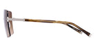 Barton Perreira® Roxanne BPR SU Roxanne 5905 59 - Sulcata Tortoise/Silver / Whiskey Gradient AR Sunglasses
